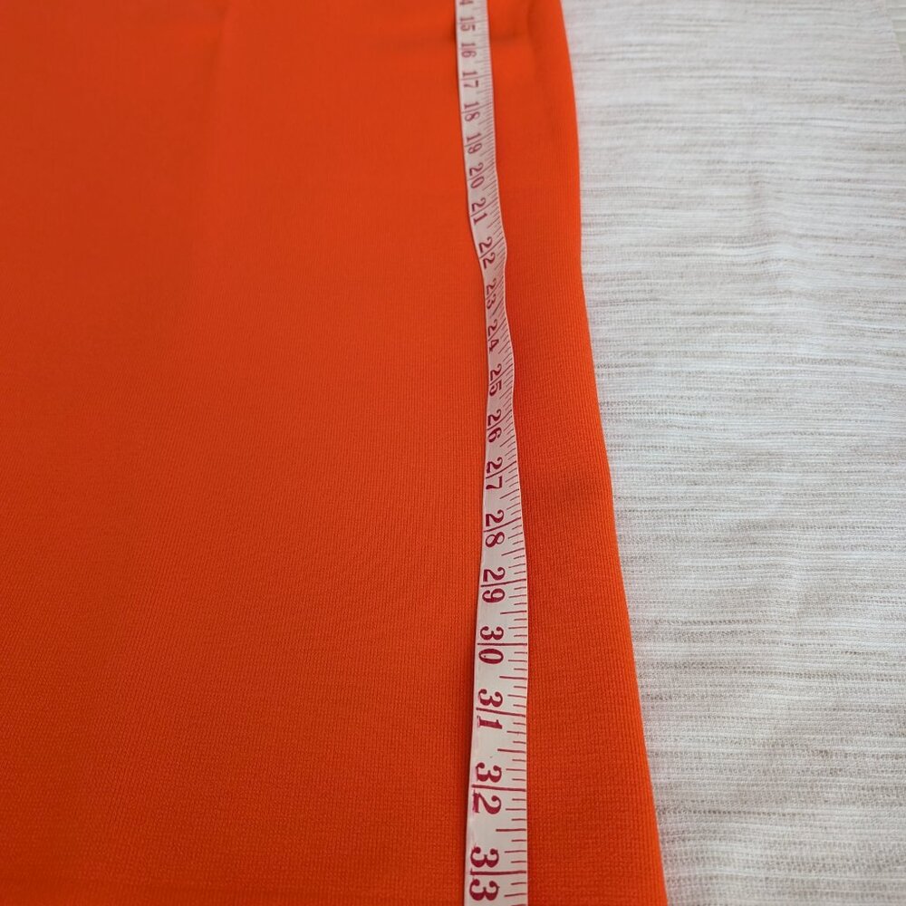 House of Harlow Womens Scoop Neck Sleeveless Knit Shift Dress Large Orange NWT - Picture 4 of 8